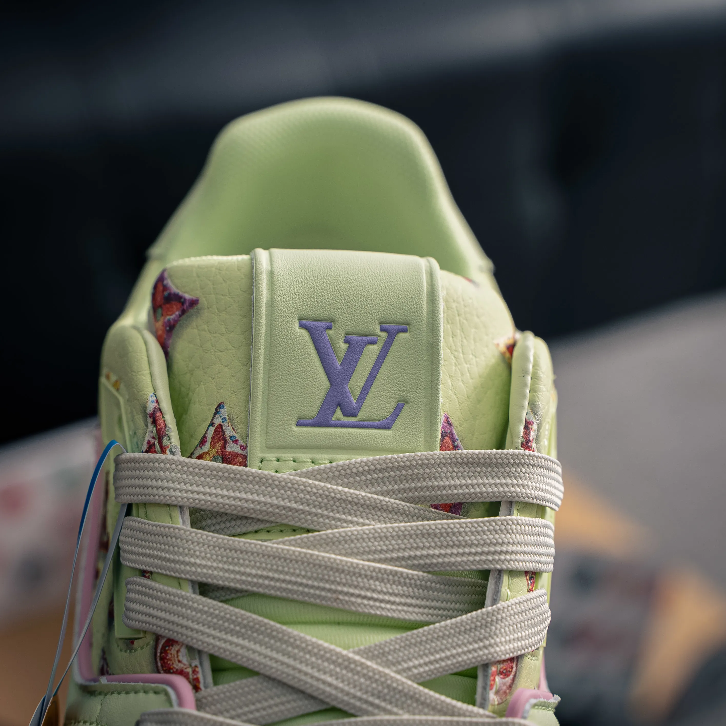 【 】 Louis Vuitton Trainer Sneaker Low Series Low-Top Retro Versatile Skate Shoes“ Virgil Abloh Retro Shoes ，